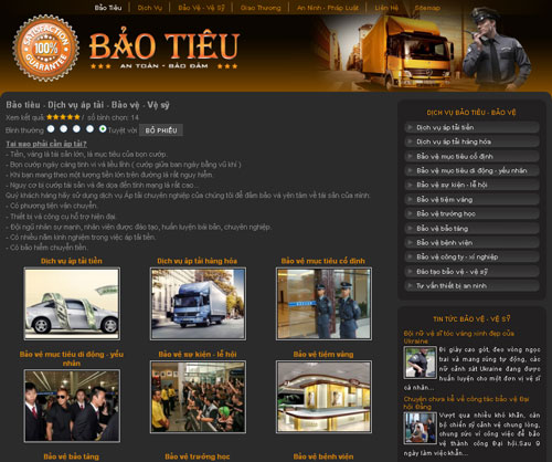 Bảo tiêu – Dịch vụ áp tải – Bảo vệ – Vệ sỹ – Giới thiệu web