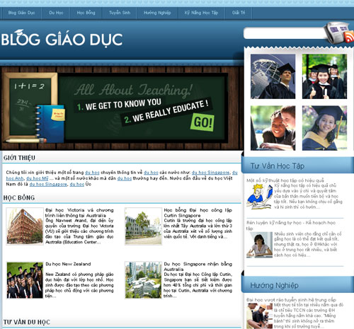 Thông tin giáo dục – Du học – Học bổng – Giới thiệu web