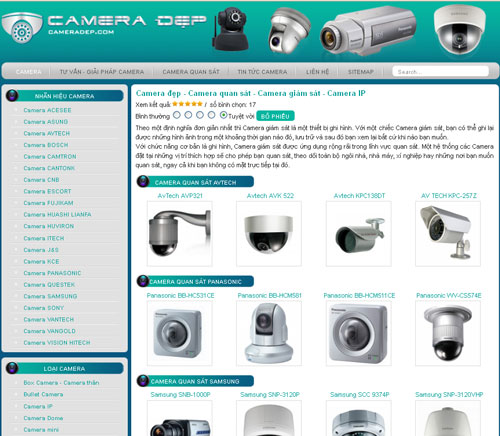 Camera đẹp – Camera quan sát – Camera giám sát – Camera IP – Giới thiệu web