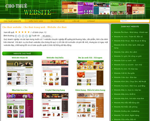 Cho thuê website – Cho thuê trang web – Website cho thuê – Giới thiệu web