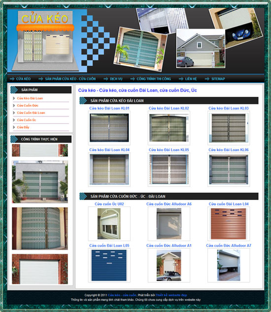 Cửa kéo – cua keo, cửa cuốn – cua cuon – Giới thiệu web