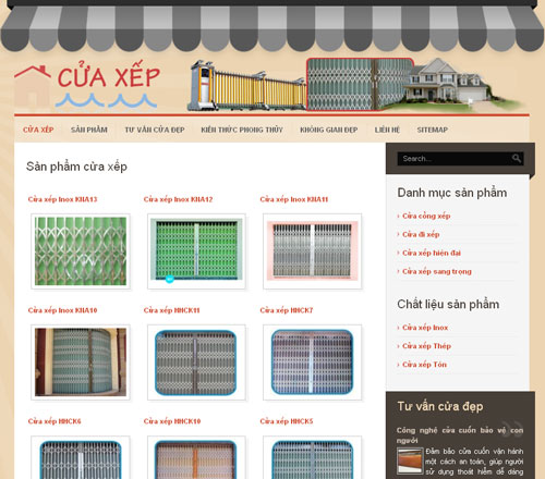 Cửa xếp – Cửa xếp đài loan – Cửa cổng xếp – Cửa xếp Inox cao cấp – Giới thiệu web