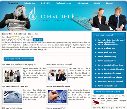 Dịch vụ thuế – Dịch vụ kế toán – Báo cáo thuế – Giới thiệu web