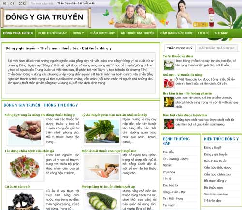 Đông y gia truyền – Thuốc nam, thuốc bắc – Bài thuốc đông y – Giới thiệu web