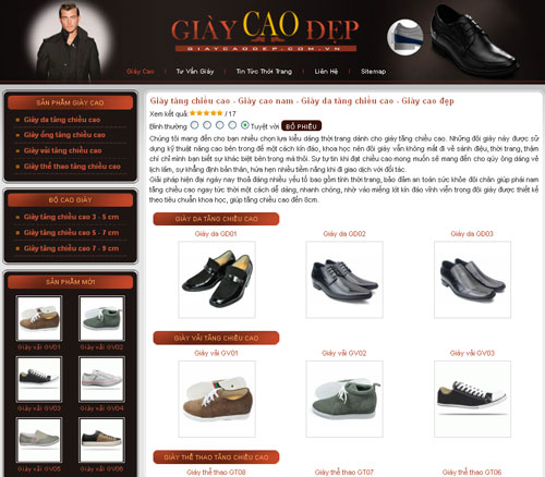 Giày tăng chiều cao – Giày cao nam – Giày da tăng chiều cao – Giày cao đẹp – Giới thiệu web