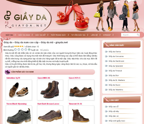 Giày da – Giày da nam cao cấp – Giày da nữ – giayda.net – Giới thiệu web