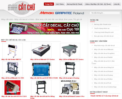 Máy cắt chữ – Máy cắt decal vi tính – Bán máy cắt chữ đề can Nhật, Đài Loan, TQ giá rẻ – Giới thiệu web