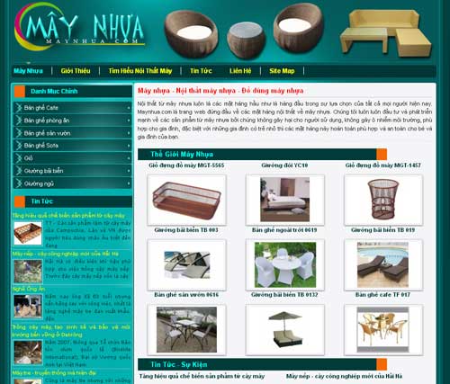 Mây nhựa – Nội thất mây nhựa – Đồ dùng mây nhựa – Giới thiệu web