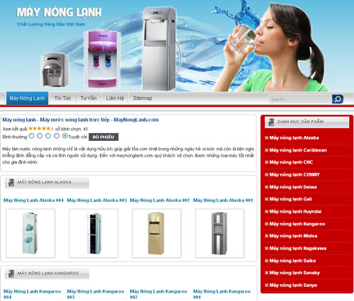 Máy nóng lạnh – Máy nước nóng lạnh trực tiếp – MayNongLanh.com – Giới thiệu web