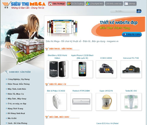 Siêu thị Mega – Đồ chơi kỹ thuật số – Điện tử, điện gia dụng – megavnn.vn – Giới thiệu web