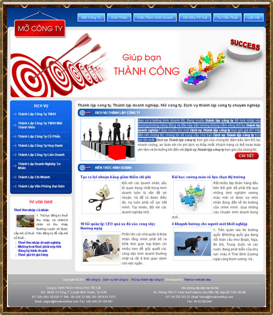 Mở công ty – Thành lập công ty – Giới thiệu web