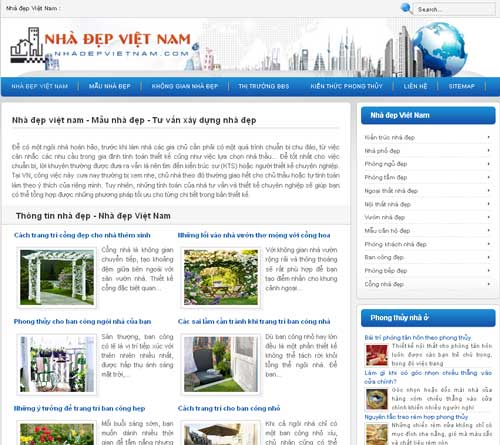 Nhà đẹp việt nam – Mẫu nhà đẹp – Tư vấn xây dựng nhà đẹp – Giới thiệu web