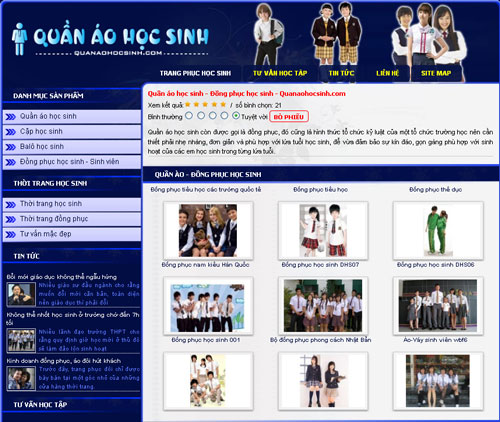 Quần áo học sinh – Đồng phục học sinh – Quanaohocsinh.com – Giới thiệu web