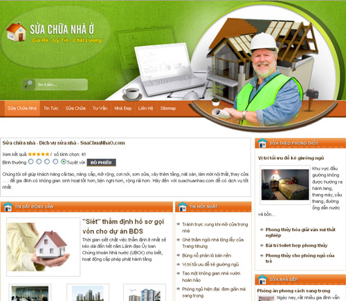 Sửa chữa nhà – Dịch vụ sửa nhà – SuaChuaNhaO.com – Giới thiệu web