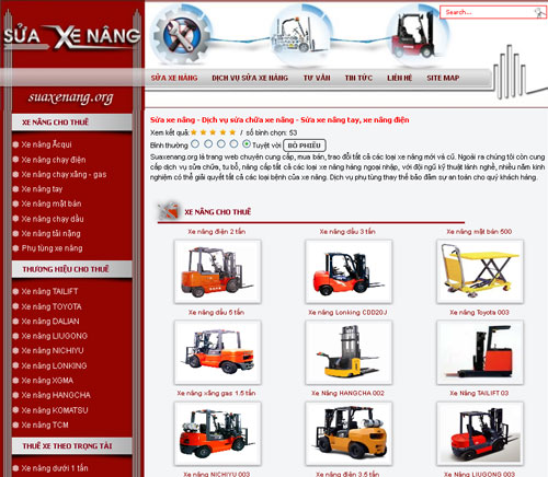 Sửa xe nâng – Dịch vụ sửa chữa xe nâng – Sửa xe nâng tay, xe nâng điện – Giới thiệu web