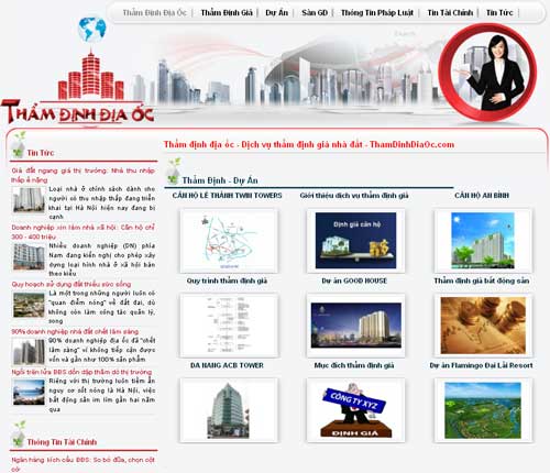 Thẩm định địa ốc – Dịch vụ thẩm định giá nhà đất – ThamDinhDiaOc.com – Giới thiệu web