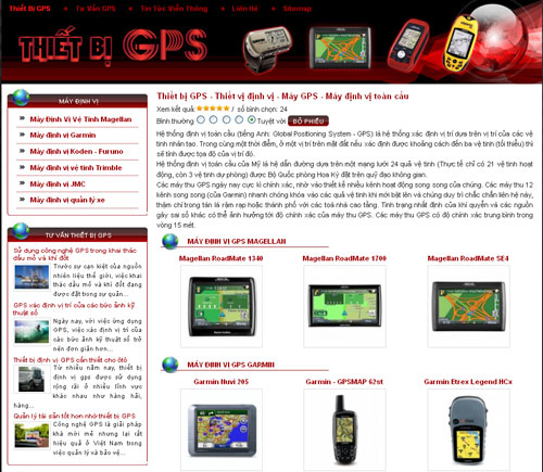 Thiết bị GPS – Thiết vị định vị – Máy GPS – Máy định vị toàn cầu – Giới thiệu web