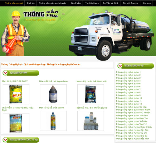 Thông Cống Nghẹt – Dịch vụ thông cống – Thông tắc cống nghẹt bồn cầu – Giới thiệu web