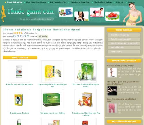 Giảm cân – Cách giảm cân – Bải tập giảm cân – Thuốc giảm cân hiệu quả – Giới thiệu web