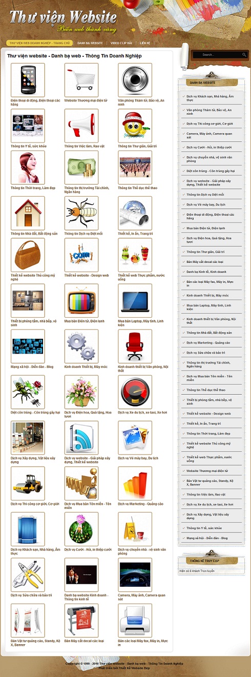 Thư viện website – Danh bạ web – Thông Tin Doanh Nghiệp – Giới thiệu web