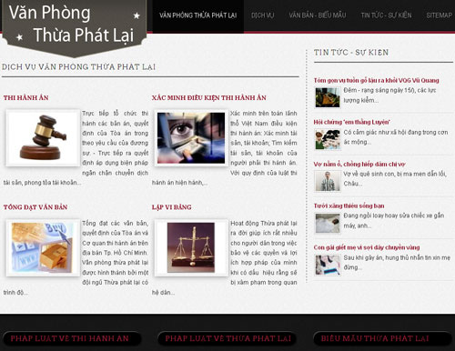 Văn phòng thừa phát lại – Dịch vụ thừa phát lại – VanPhongThuaPhatLai.com – Giới thiệu web