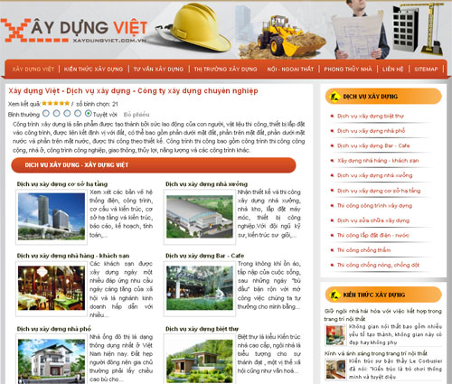 Xây dựng Việt – Dịch vụ xây dựng – Công ty xây dựng chuyên nghiệp – Giới thiệu web